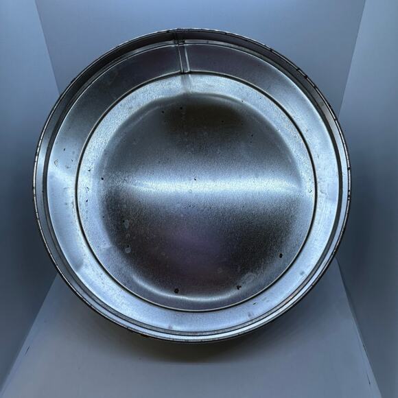 Vintage Terry Redlin 2010 Round Tin Heading Home Christmas Scene Log Cabin Tree - Picture 10 of 16